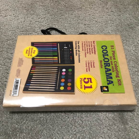 51 Piece Colorama Coloring Kit & Colorama Book. - Picture 6 of 8